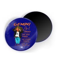 Gemini Girl Knows More Than She Says Magnet