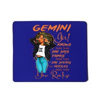 Gemini Girl Knows More Than She Says Mousepad