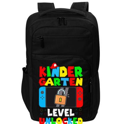 Game Gaming Kindergarten Level Unlocked Back To School Gift Impact Tech Backpack