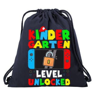 Game Gaming Kindergarten Level Unlocked Back To School Gift Drawstring Bag