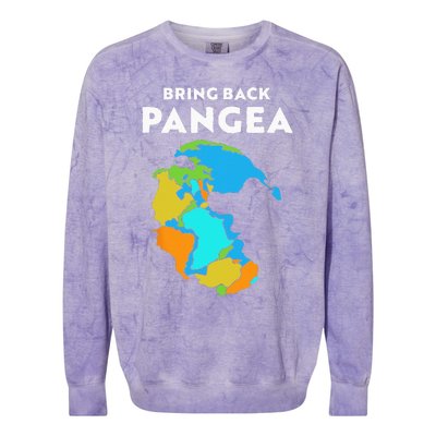 Geography Gift Kids Men Women Geology Reunite Pangea Colorblast Crewneck Sweatshirt