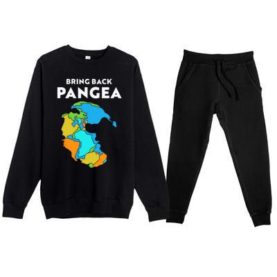 Geography Gift Kids Men Women Geology Reunite Pangea Premium Crewneck Sweatsuit Set