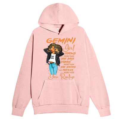 Gemini Girl Knows More Than She Says For Black Women Urban Pullover Hoodie