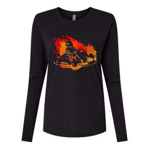 Gokart Go Karts Motorsports Kart Racing Womens Cotton Relaxed Long Sleeve T-Shirt