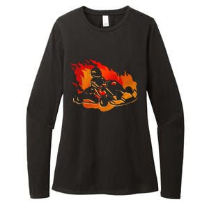 Gokart Go Karts Motorsports Kart Racing Womens CVC Long Sleeve Shirt