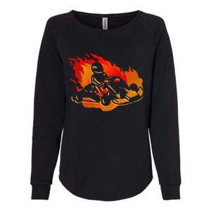 Gokart Go Karts Motorsports Kart Racing Womens California Wash Sweatshirt