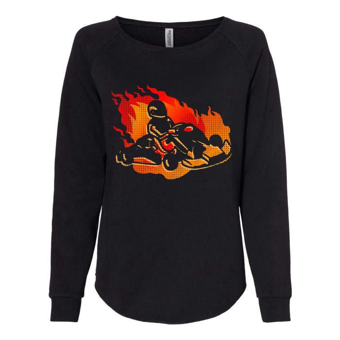 Gokart Go Karts Motorsports Kart Racing Womens California Wash Sweatshirt