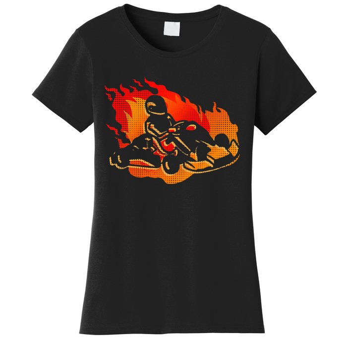 Gokart Go Karts Motorsports Kart Racing Women's T-Shirt