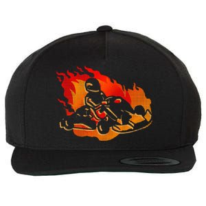 Gokart Go Karts Motorsports Kart Racing Wool Snapback Cap