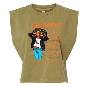 Gemini Girl Knows More Than She Says Garment-Dyed Women's Muscle Tee