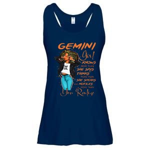 Gemini Girl Knows More Than She Says Ladies Essential Flowy Tank