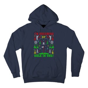 Golfing Golf Lover With Xmas Hoodie