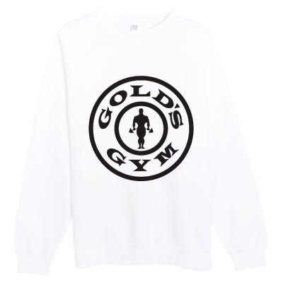 Golds Gym Logo Premium Crewneck Sweatshirt