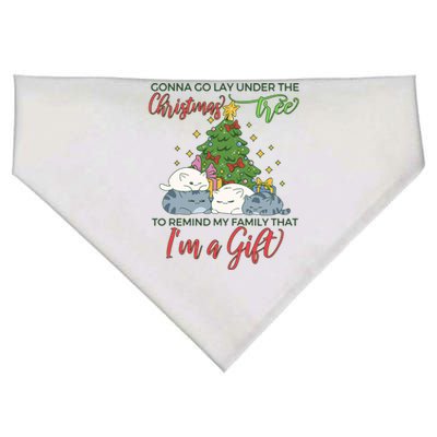 Gonna Go Lay Under The Christmas Tree Sarcastic Xmas Gift USA-Made Doggie Bandana