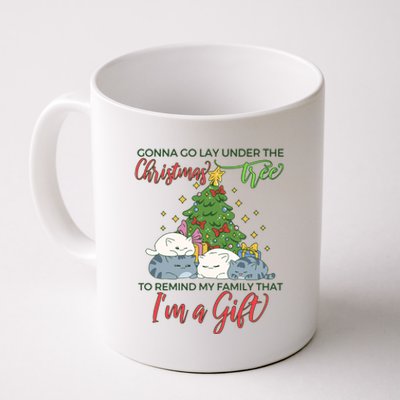 Gonna Go Lay Under The Christmas Tree Sarcastic Xmas Gift Coffee Mug