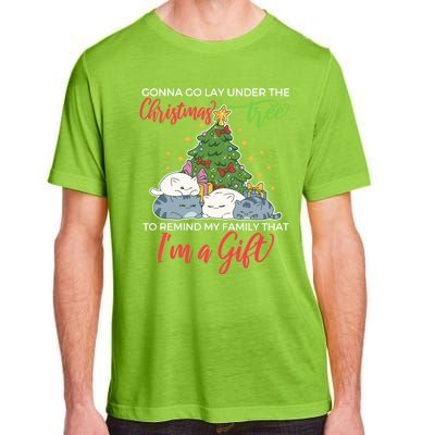 Gonna Go Lay Under The Christmas Tree Sarcastic Xmas Gift Adult ChromaSoft Performance T-Shirt