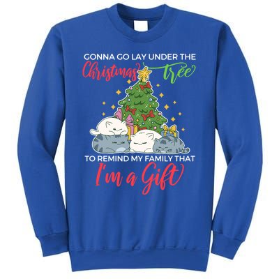 Gonna Go Lay Under The Christmas Tree Sarcastic Xmas Gift Sweatshirt