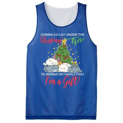 Gonna Go Lay Under The Christmas Tree Sarcastic Xmas Gift Mesh Reversible Basketball Jersey Tank