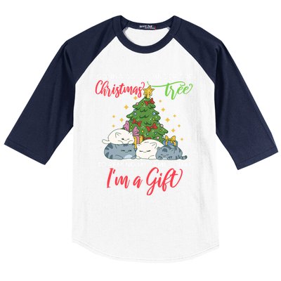 Gonna Go Lay Under The Christmas Tree Sarcastic Xmas Gift Baseball Sleeve Shirt