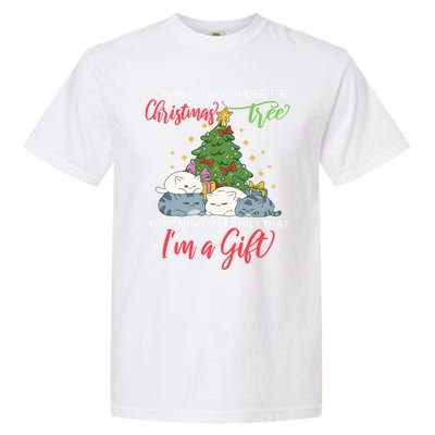 Gonna Go Lay Under The Christmas Tree Sarcastic Xmas Gift Garment-Dyed Heavyweight T-Shirt