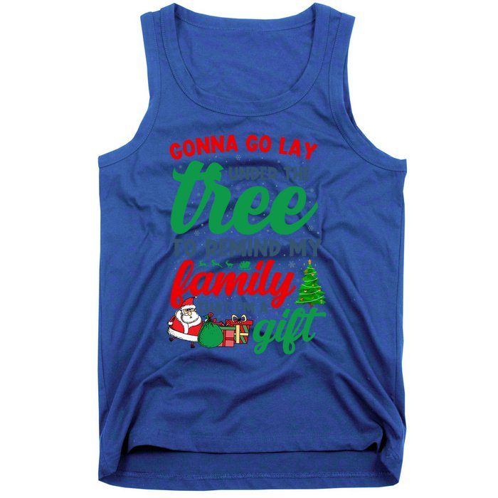 Gonna Go Lay Under The Tree Christmas Family Matching Xmas Meaningful Gift Tank Top