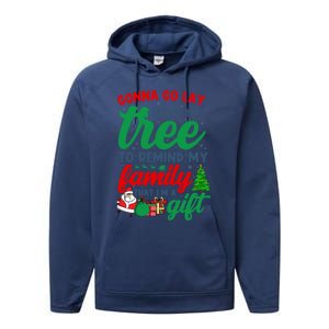 Gonna Go Lay Under The Tree Christmas Family Matching Xmas Meaningful Gift Performance Fleece Hoodie