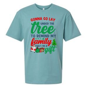 Gonna Go Lay Under The Tree Christmas Family Matching Xmas Meaningful Gift Sueded Cloud Jersey T-Shirt