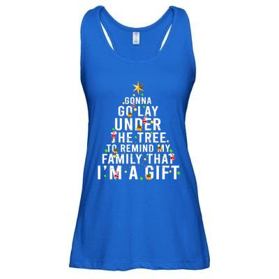 Gonna Go Lay Under The Tree Christmas Funny Gift Ladies Essential Flowy Tank