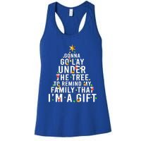 Gonna Go Lay Under The Tree Christmas Funny Gift Women's Racerback Tank