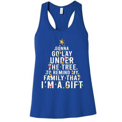 Gonna Go Lay Under The Tree Christmas Funny Gift Women's Racerback Tank