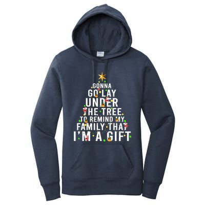 Gonna Go Lay Under The Tree Christmas Funny Gift Women's Pullover Hoodie