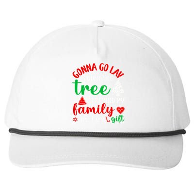 Gonna Go Lay Under The Tree Christmas Funny XMas Pajama Gift Snapback Five-Panel Rope Hat