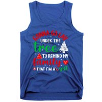 Gonna Go Lay Under The Tree Christmas Funny XMas Pajama Gift Tank Top