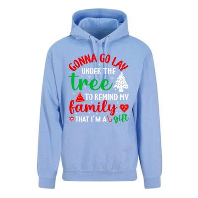 Gonna Go Lay Under The Tree Christmas Funny XMas Pajama Gift Unisex Surf Hoodie