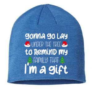 Gonna Go Lay Under The Tree Christmas Funny XMas Pajama Gift Sustainable Beanie