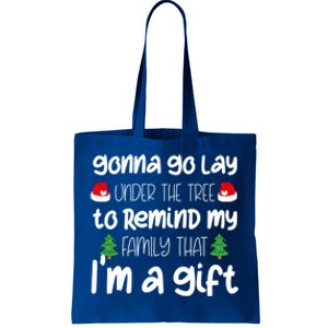 Gonna Go Lay Under The Tree Christmas Funny XMas Pajama Gift Tote Bag