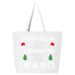 Gonna Go Lay Under The Tree Christmas Funny XMas Pajama Gift 25L Jumbo Tote