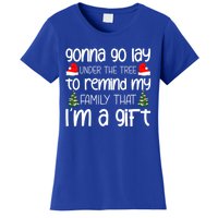 Gonna Go Lay Under The Tree Christmas Tree Santa Xmas Party Gift Women's T-Shirt