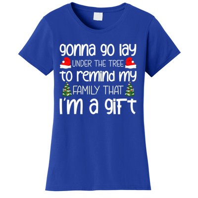 Gonna Go Lay Under The Tree Christmas Tree Santa Xmas Party Gift Women's T-Shirt