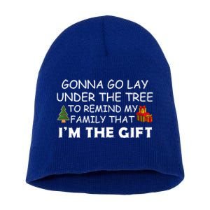 Gonna Go Lay Under The Tree Family Matching Christmas Humor Great Gift Short Acrylic Beanie