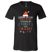 Gonna Go Lay Under The Tree To Remind My Family Im A Gift V-Neck T-Shirt