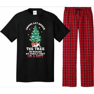 Gonna Go Lay Under The Tree Funny Family Christmas Sarcastic Cool Gift Pajama Set