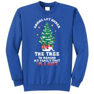 Gonna Go Lay Under The Tree Funny Family Christmas Sarcastic Cool Gift Sweatshirt