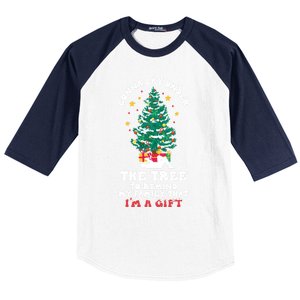 Gonna Go Lay Under The Tree Funny Family Christmas Sarcastic Cool Gift Baseball Sleeve Shirt