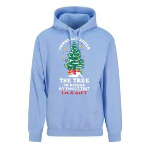 Gonna Go Lay Under The Tree Funny Family Christmas Sarcastic Cool Gift Unisex Surf Hoodie