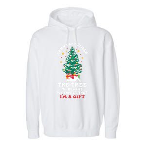 Gonna Go Lay Under The Tree Funny Family Christmas Sarcastic Cool Gift Garment-Dyed Fleece Hoodie