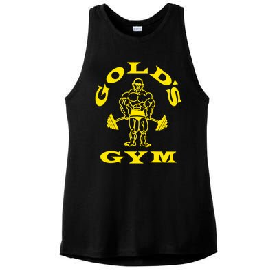 Gold's Gym Logo Ladies PosiCharge Tri-Blend Wicking Tank