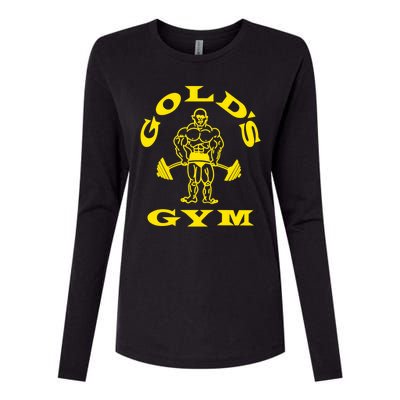 Gold's Gym Logo Womens Cotton Relaxed Long Sleeve T-Shirt