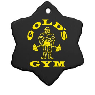 Gold's Gym Logo Ceramic Star Ornament