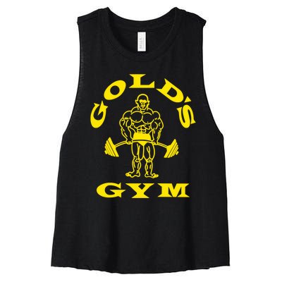 Gold's Gym Logo Women's Racerback Cropped Tank